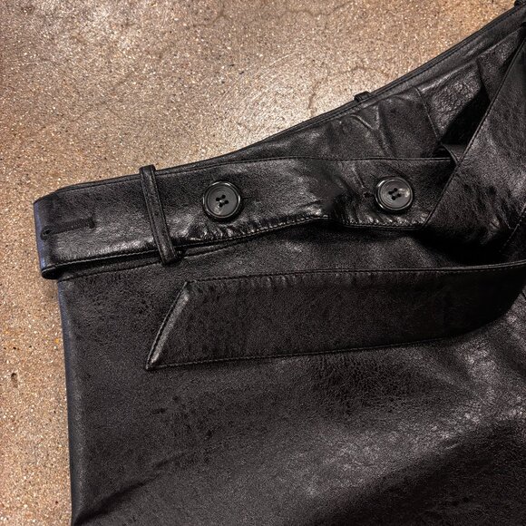 Modern Citizen Tanner Vegan Leather Wrap Skirt - Picture 8 of 11